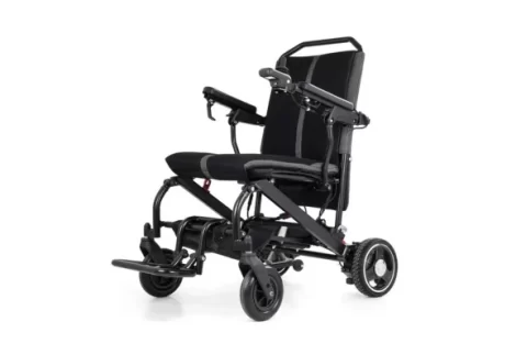 Folding Power Wheelchair Left Front View