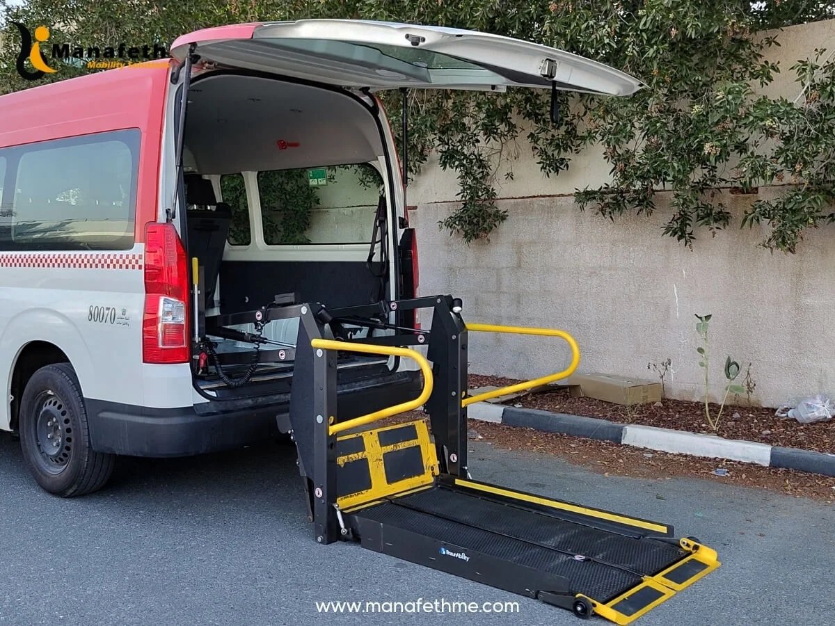 Manafeth Mobility Solutions Installs Wheelchair Lifts in Emirates Transport Taxis