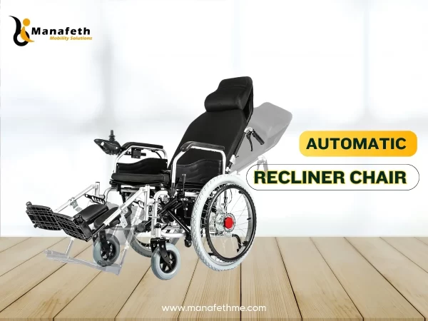 Automatic Backrest Recliner Chair Right Front View`