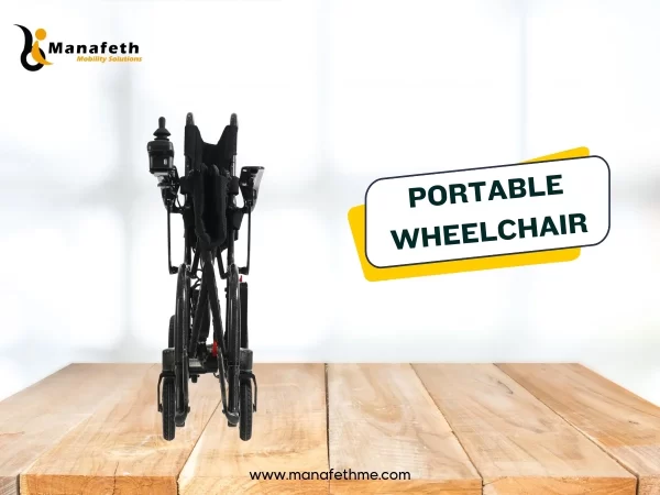 Portable Wheelchair Rear Folded View