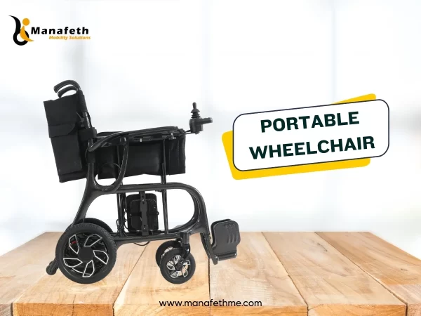 Portable Wheelchair Right Folded View